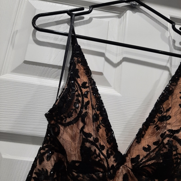 Free People Shimmers Night Mini Dress Size 10 - Picture 3 of 7